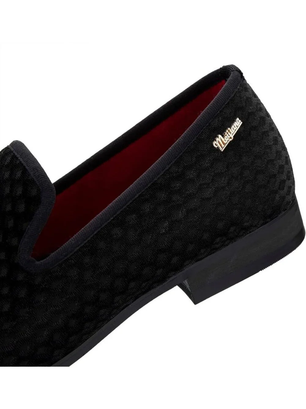 Meijiana Men's Black01 Velvet Loafer Embossed Pattern Slip On Tuxedo Dress Shoes